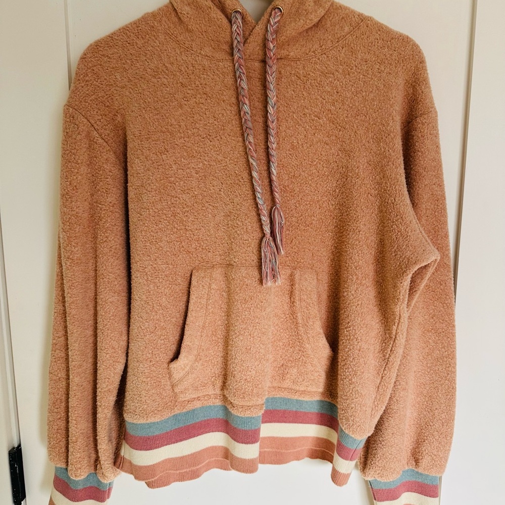 Faherty Women’s Oceanaire Fleece Hoodie, Sunrise, size Large